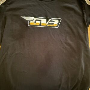 Authentic black Givenchy T-shirt with winged GV3 logo